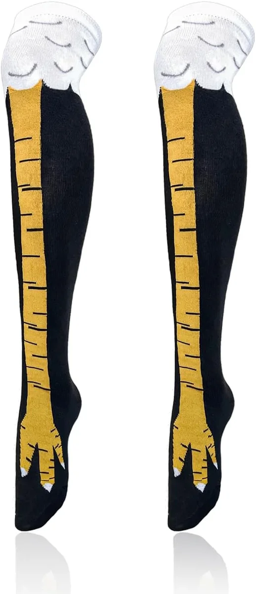 Socks with realistic 3D animal feet printed on them