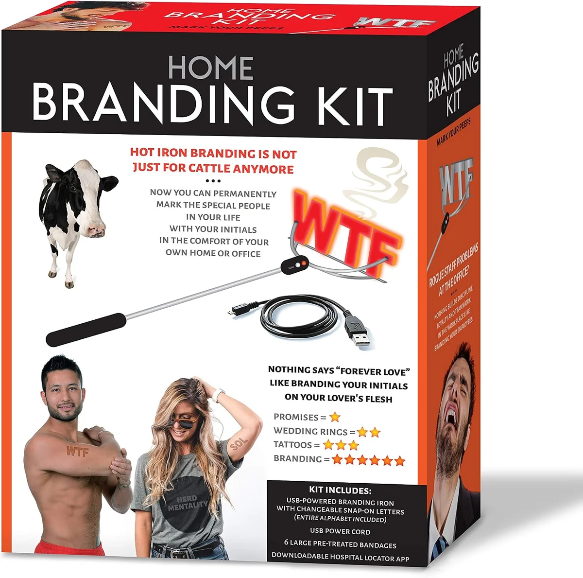 Professional-looking branding kit prank box