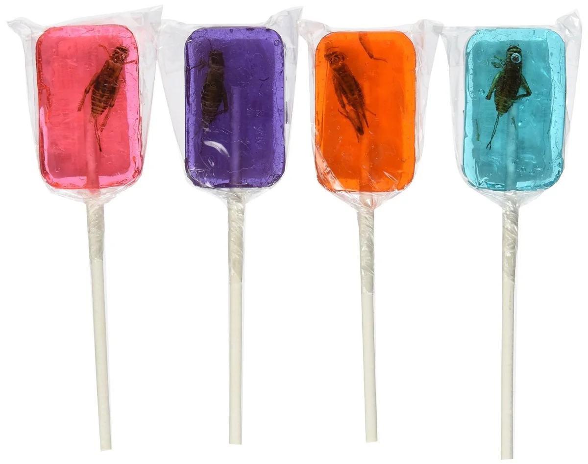 Hotlix cricket lollipops in assorted fruity flavors