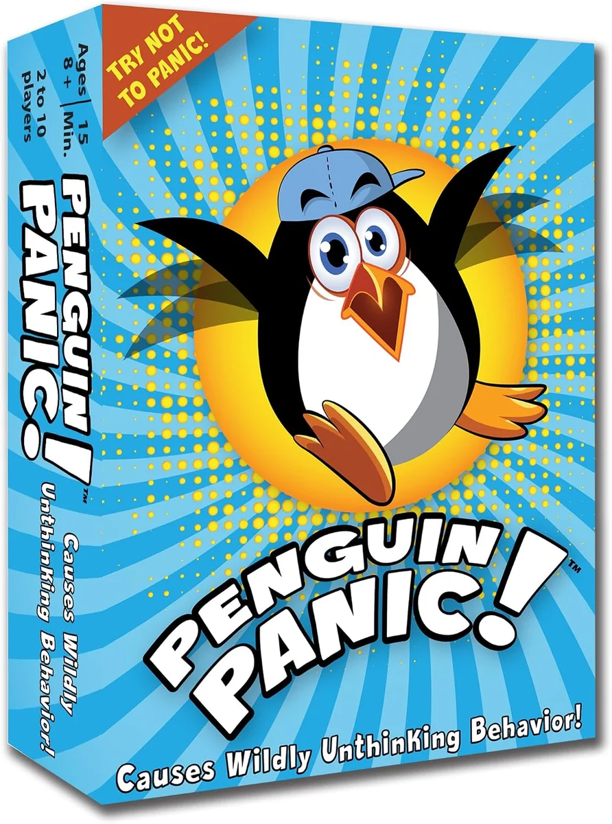 Moose Master Penguin Panic party game box