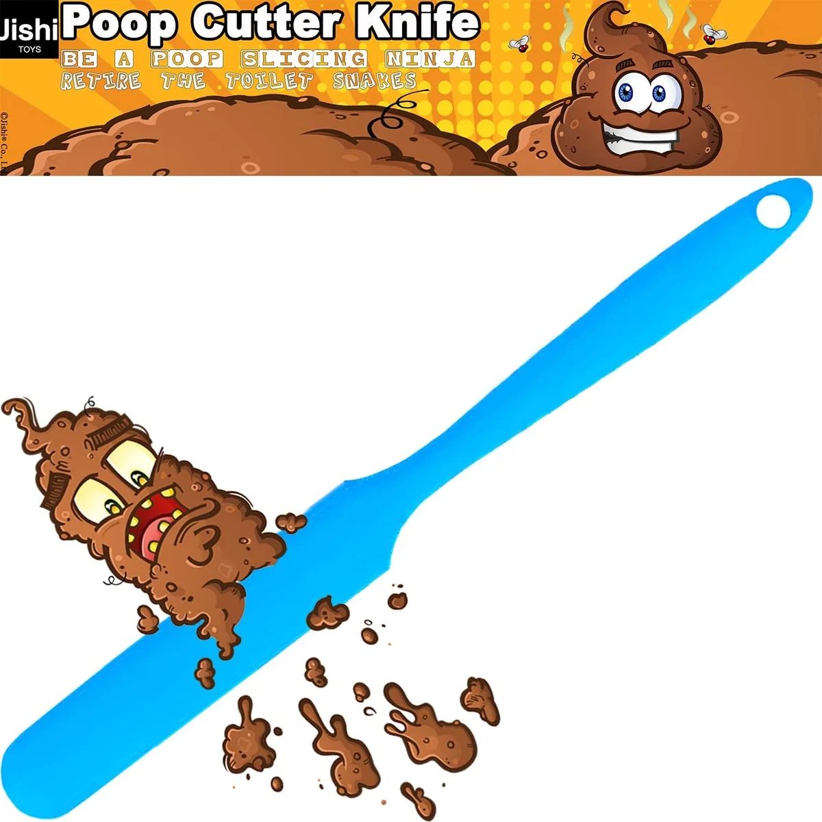 Jishi poop cutter knife novelty gag gift tool