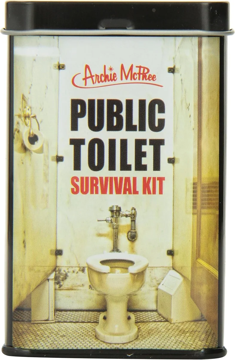 Accoutrements Public Toilet Survival Kit contents